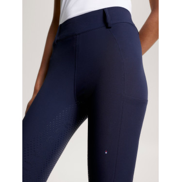 Pantalón Tommy Hilfiger Equestrian Hudson Hybrid full grip mujer Cielo del desierto Azul Pantalón Tommy Hilfiger Equestrian Hudson Hybrid full grip mujer Cielo del desierto Azul