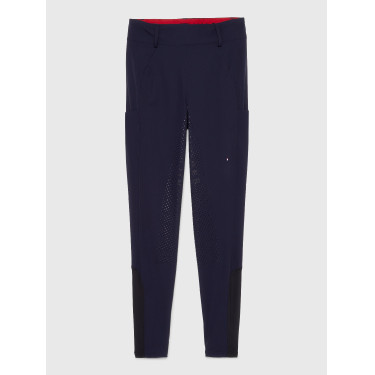 Pantalón Tommy Hilfiger Equestrian Hudson Hybrid full grip mujer Cielo del desierto Azul Pantalón Tommy Hilfiger Equestrian Hudson Hybrid full grip mujer Cielo del desierto Azul