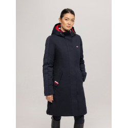 Parka larga Tommy Hilfiger Equestrian Oregon mujer Cielo del desierto Azul