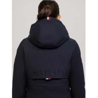 Parka larga Tommy Hilfiger Equestrian Oregon mujer Cielo del desierto Azul