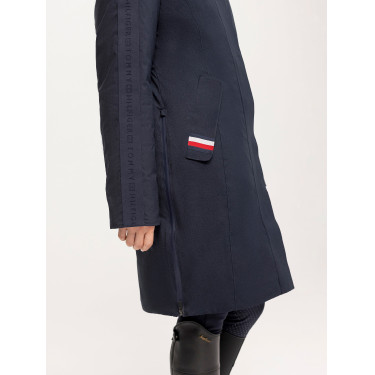Parka larga Tommy Hilfiger Equestrian Oregon mujer Cielo del desierto Azul