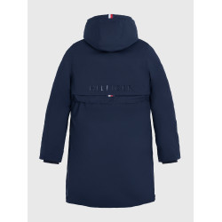 Parka larga Tommy Hilfiger Equestrian Oregon mujer Cielo del desierto Azul