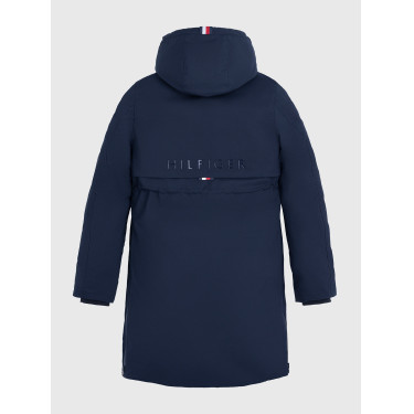 Parka larga Tommy Hilfiger Equestrian Oregon mujer Cielo del desierto Azul