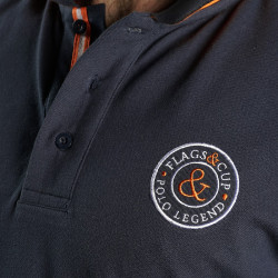 Polo hombre MEXICO Flags & Cup Azul marino