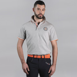 Polo hombre MEXICO Flags & Cup Gris
