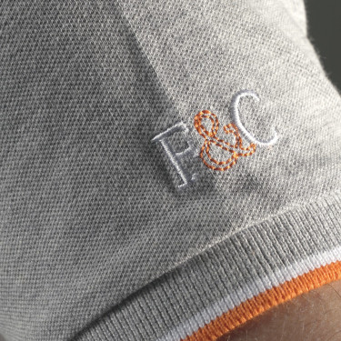 Polo hombre MEXICO Flags & Cup Gris