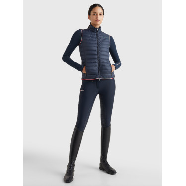 Chaleco sin mangas Tommy Hilfiger Equestrian para mujer, ligero, de plumón reciclado Cielo del desierto Azul Chaleco sin mangas Tommy Hilfiger Equestrian para mujer, ligero, de plumón reciclado Cielo del desierto Azul