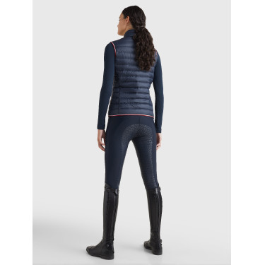 Chaleco sin mangas Tommy Hilfiger Equestrian para mujer, ligero, de plumón reciclado Cielo del desierto Azul Chaleco sin mangas Tommy Hilfiger Equestrian para mujer, ligero, de plumón reciclado Cielo del desierto Azul