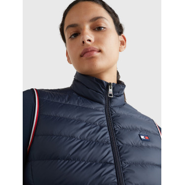 Chaleco sin mangas Tommy Hilfiger Equestrian para mujer, ligero, de plumón reciclado Cielo del desierto Azul Chaleco sin mangas Tommy Hilfiger Equestrian para mujer, ligero, de plumón reciclado Cielo del desierto Azul