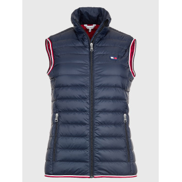 Chaleco sin mangas Tommy Hilfiger Equestrian para mujer, ligero, de plumón reciclado Cielo del desierto Azul Chaleco sin mangas Tommy Hilfiger Equestrian para mujer, ligero, de plumón reciclado Cielo del desierto Azul