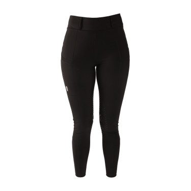 Leggings de equitación Kentucky Classic con grip en la rodilla para mujer Negro