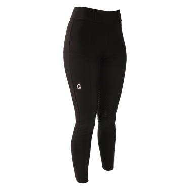 Leggings de equitación Kentucky Classic con grip en la rodilla para mujer Negro