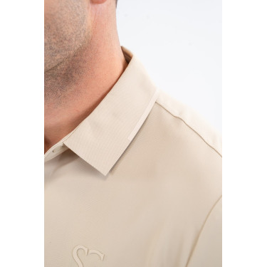 Polo SG x Harcour Nino homme Lino Beige Polo SG x Harcour Nino homme Lino Beige