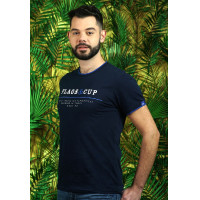 Camiseta Tiaparo hombre Flags & Cup Azul marino