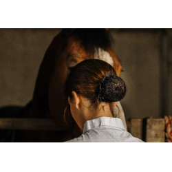 Red para el cabello EQUITHEME Floral Negro