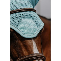 Bonete antimoscas Equithème Brocart Cielo azul