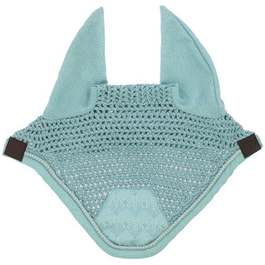 Bonete antimoscas Equithème Brocart Cielo azul