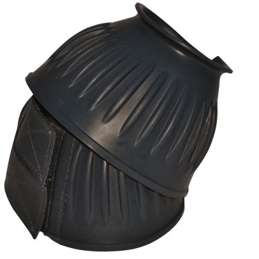 Campanas estriadas con velcro Kris par Negro