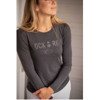 Camiseta PENELOPE - Lovely - Manga larga Antracita Gris