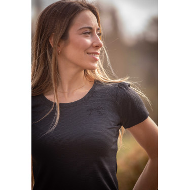 Camiseta Pénélope Techty de manga corta Gris