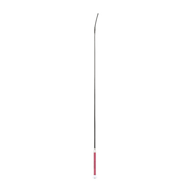Fusta de doma Whip & Go con pomo metálico Borgoña / plata Burdeos