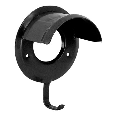 Portabrida enfundada de plástico Negro