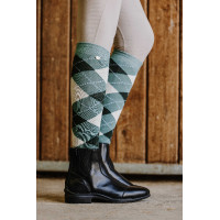 Calcetines Equi-Theme Argyle señora Beige / crudo