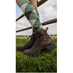 Calcetines Equi-Theme Argyle señora Verde salvia / antracita