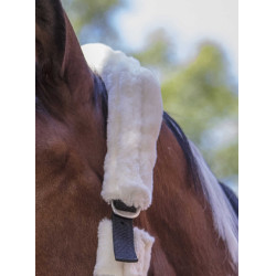 Cabezada Norton Full de borreguillo sintético Negro / crudo