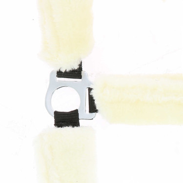 Cabezada Norton Full de borreguillo sintético Negro / crudo