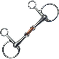 Filete Baucher doble partido Privilege Equitation Acero inoxidable / cobre