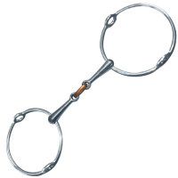 Filete efecto elevador grand anillos doble partido Privilege Equitation Acero inoxidable / cobre