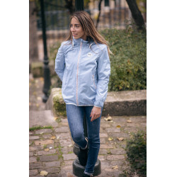 Pénélope RainImpermeable corto Ártico Azul