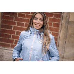 Pénélope RainImpermeable corto Ártico Azul