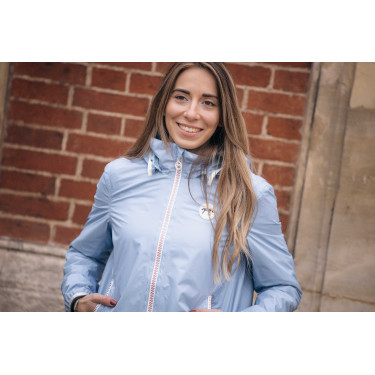 Pénélope RainImpermeable corto Ártico Azul