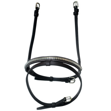 Muserola combinada Deauville Privilege Equitation Castaño