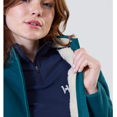 Chaqueta polar Horseware Pace para mujer Verde dinastía