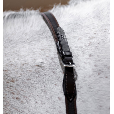 Riendas Horseware Continental con agarre de goma Negro