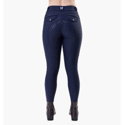 Pantalón de equitación Horseware Flexfit invierno full grip mujer Marino Azul marino