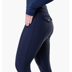 Pantalón de equitación Horseware Flexfit invierno full grip mujer Marino Azul marino