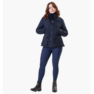 Pantalón de equitación Horseware Flexfit invierno full grip mujer Marino Azul marino