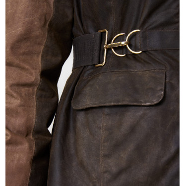 Abrigo encerado Horseware 40 años mujer Castaño herencia / verde Rambo Abrigo encerado Horseware 40 años mujer Castaño herencia / verde Rambo