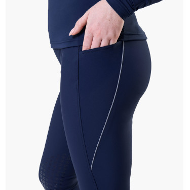 Legging Easefit Hybrid Horseware con grip en las rodillas para mujer Marino Azul marino