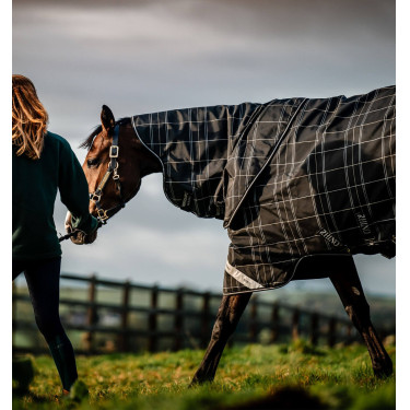 Manta Horseware Rhino Turnout Bundle con forro de 0 g y 200 g Cuadros negros / negro y blanco Motifs Manta Horseware Rhino Turnout Bundle con forro de 0 g y 200 g Cuadros negros / negro y blanco Motifs