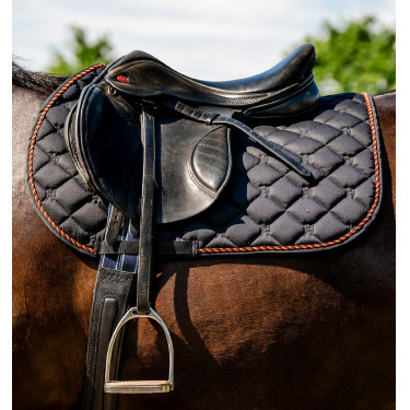 Manta de silla Close Contact Horseware Newmarket Oro blanco Manta de silla Close Contact Horseware Newmarket Oro blanco