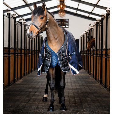 Manta de cuadra Easy-Layer Horseware 100 g Negro / negro / plata