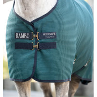 Manta secante Horseware Rambo Techni Waffle Cooler Marino / tormenta / gris plateado Azul marino