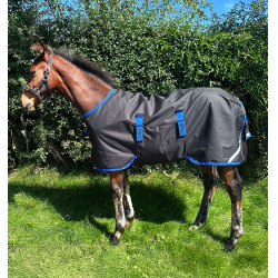 Manta Horseware Amigo Ripstop 900D Potro Turnout 200g Negro / azul clásico Manta Horseware Amigo Ripstop 900D Potro Turnout 200g Negro / azul clásico