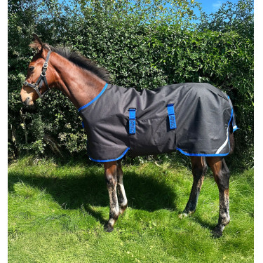 Manta Horseware Amigo Ripstop 900D Potro Turnout 200g Negro / azul clásico Manta Horseware Amigo Ripstop 900D Potro Turnout 200g Negro / azul clásico