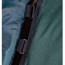 Manta Horseware Amigo Ripstop 900D Plus Poney Turnout 50g Verde dinastía / marino / plata